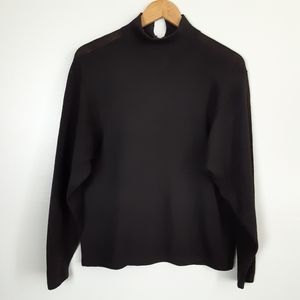 St. John by Marie Gray Sweaters | St. John Vintage Black Sweater Size 12 Mock Turtleneck Vintage | Color: Black | Size: 12 | Billieandjo's Closet